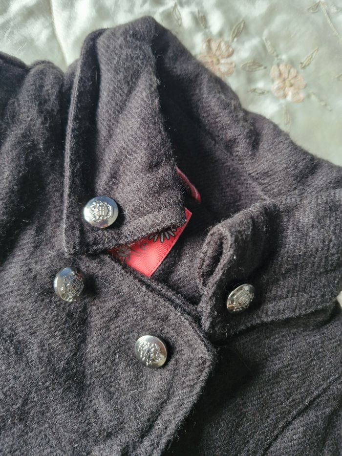 Magnifique manteau évasé à revers écossais - photo numéro 7