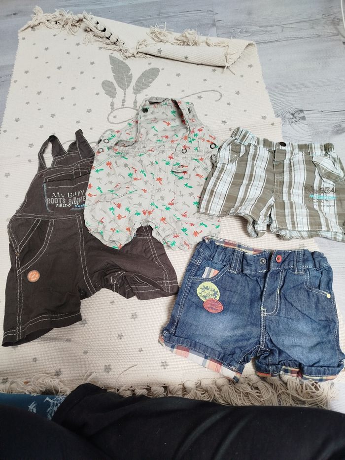 Lot short salopette culotte courte