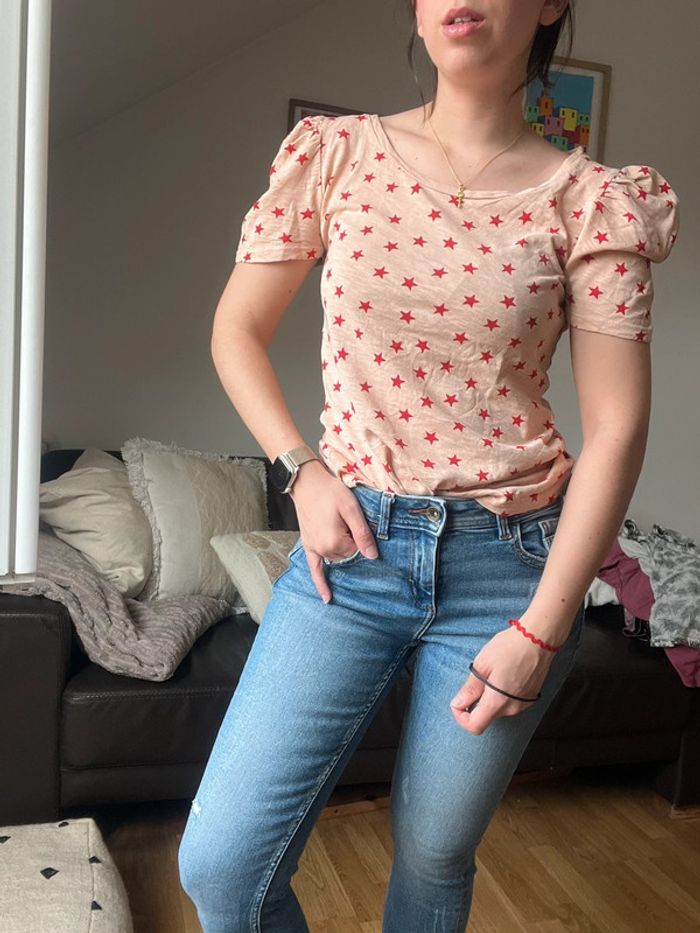 Tee shirt à épaulettes - Claudie Pierlot - 38