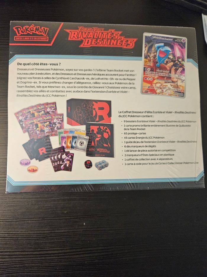 ETB EV10 Pokémon Rivalités Destinées scellée FR - photo numéro 2