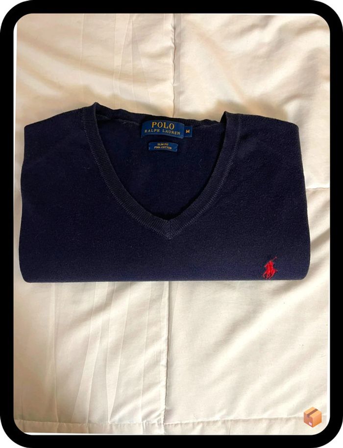 Pull Ralph Lauren – Taille M – Bleu marine – 100 % coton – Homme - photo numéro 2