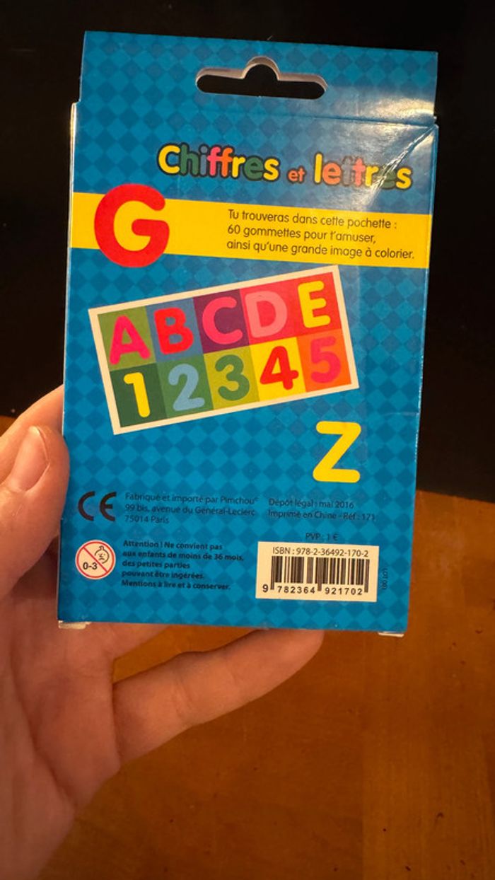 Ensemble gommettes chiffre et lettres (utilisé en parti) - photo numéro 3