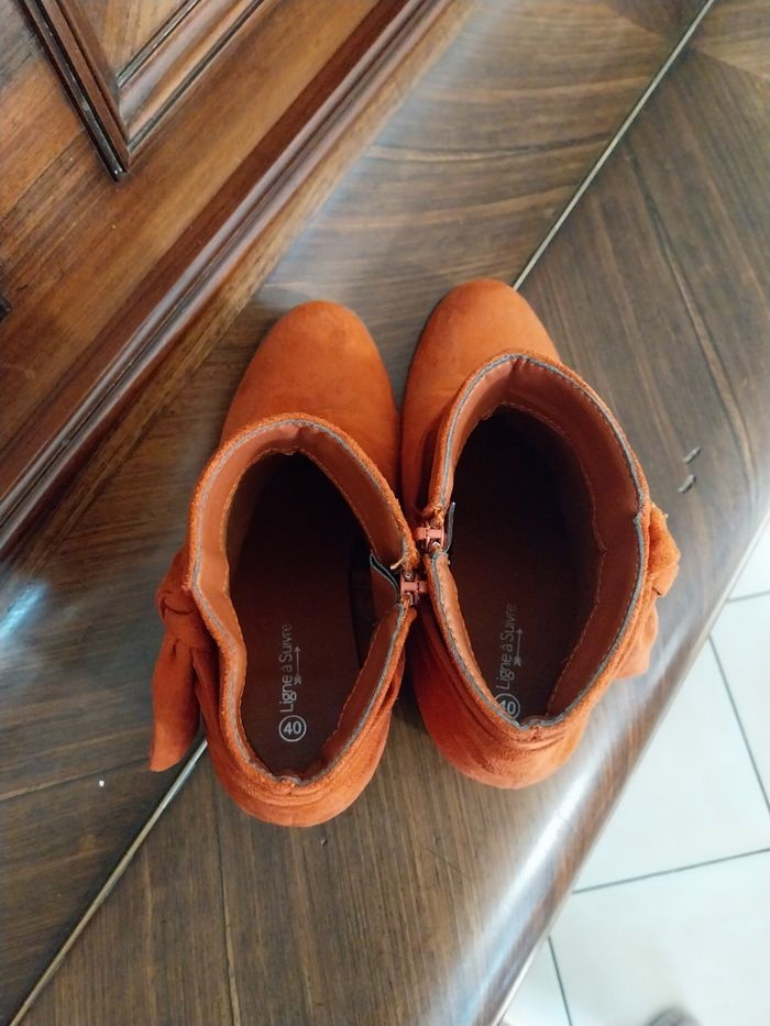 Bottines femme corail - photo numéro 3