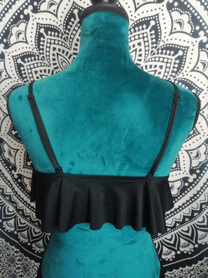 Brassière de maillot de bain noire à volant ananas / fb sister / (L) - photo numéro 5