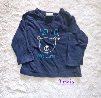 T-shirt garçon 9 mois