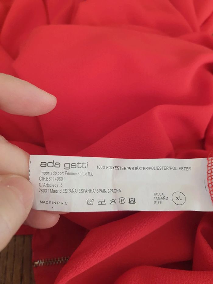 Jolie Combinaison rouge Ada Gatti taille XL - photo numéro 17