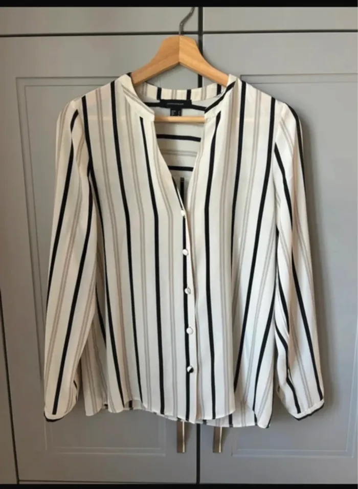 Blouse chemise à rayures
