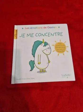 Livre les émotions de Gaston je me concentre