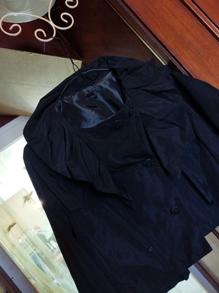 Veste bombers noire col rond vintage M/38 y2k - photo numéro 11