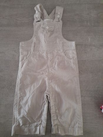 Salopette légère Babibou garçon 12 mois