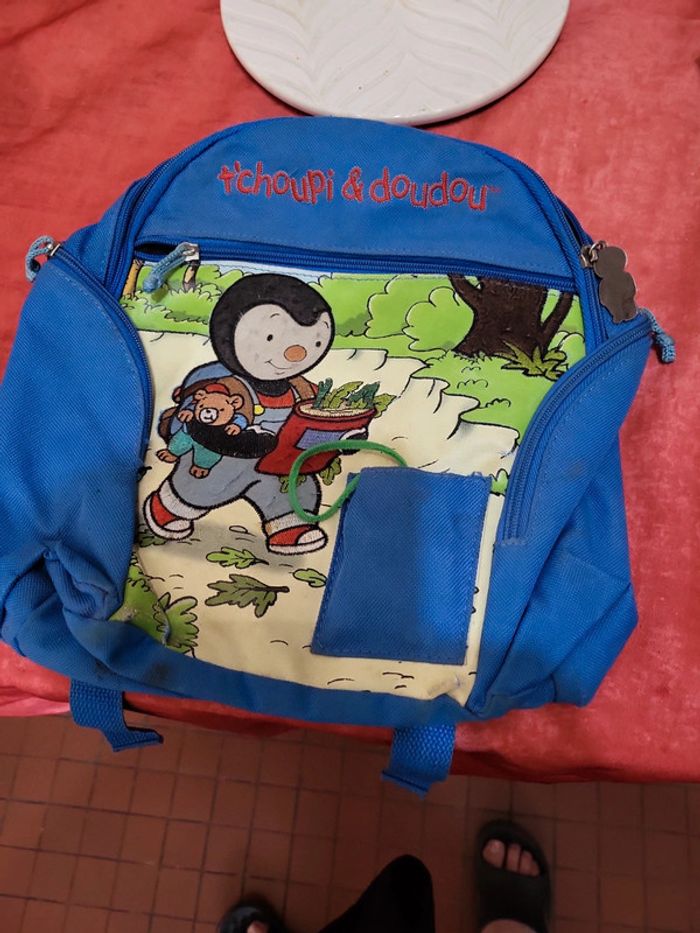Sac a dos cartable tchoupi et doudou