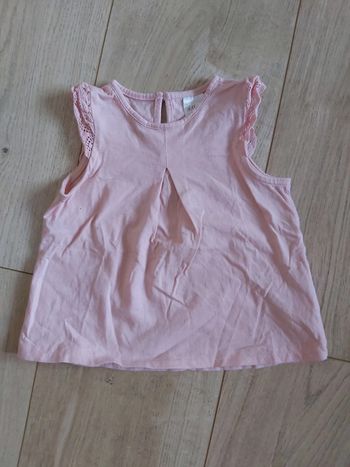 Tee-shirt/chemise sans manches fille H&M 9 mois (78)
