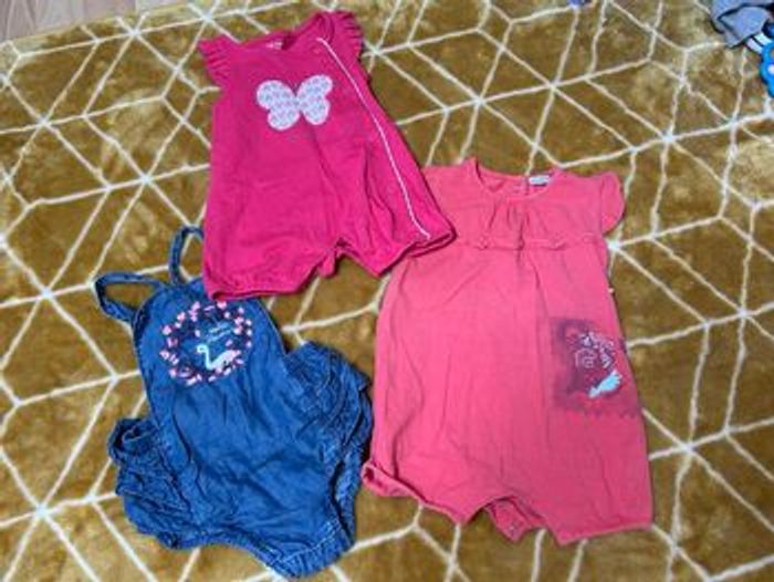 Lot de robes, pulls, combinaisons et shorts bébé 3 mois - photo numéro 6