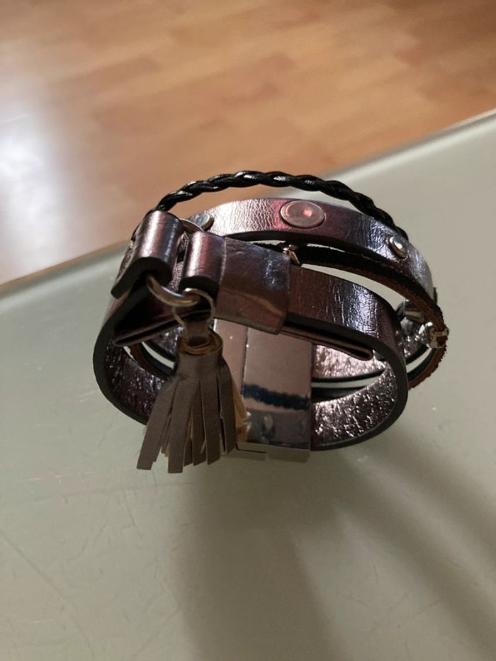Bracelet femme simili cuir - photo numéro 2