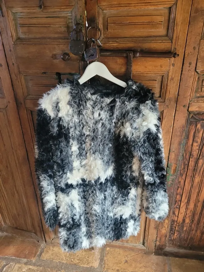Manteau zara fourrure - photo numéro 2