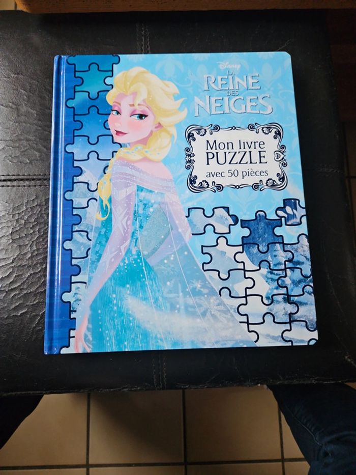 Mon livre puzzle La reine des neiges