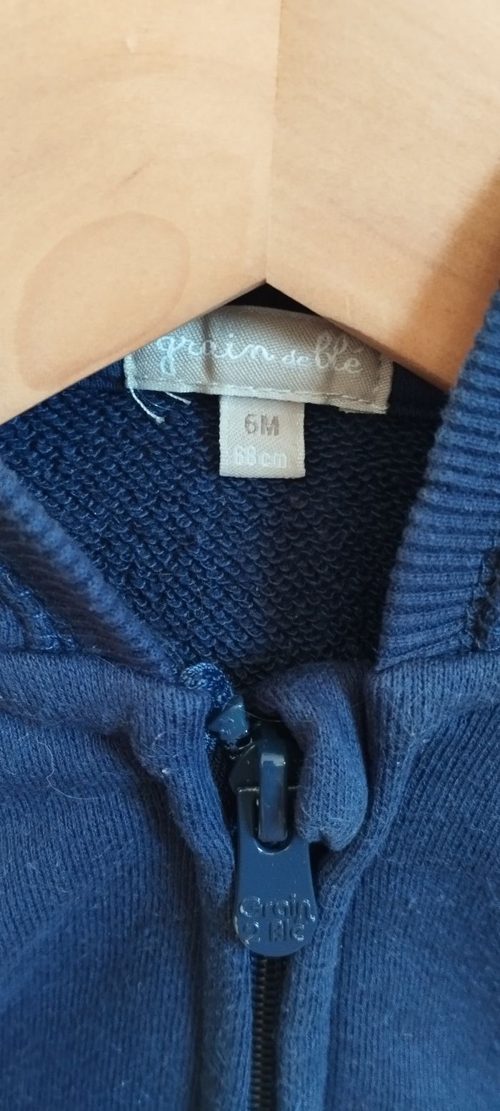 Gilet garçon 6 mois grain de blé - photo numéro 2