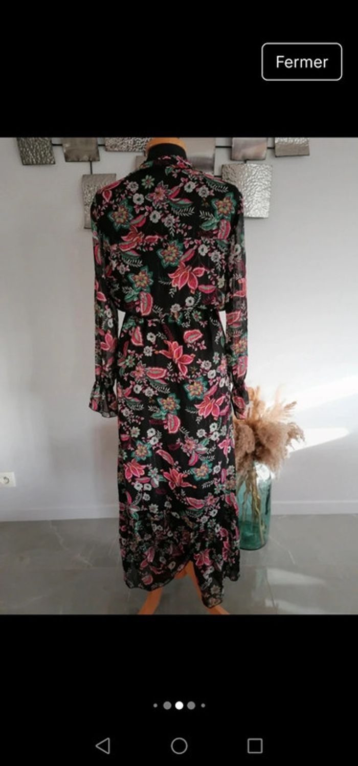 Robe longue motif fleurs Bréal taille 38 - photo numéro 5