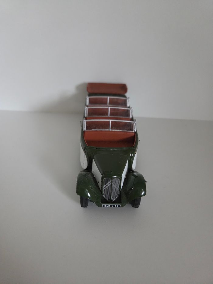 Miniature Citroën T23RU Chassaing 1947 - Bus/Autocar - Échelle 1/43 - Vert & Marron