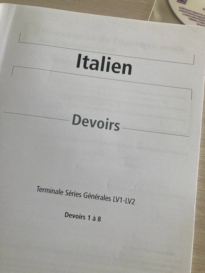 Fascicules CNED - Italien - - photo numéro 15