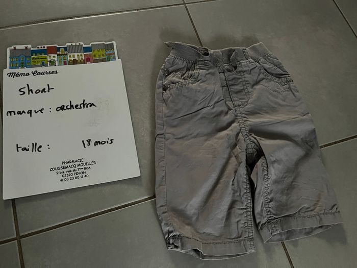 Short garçon 18 mois