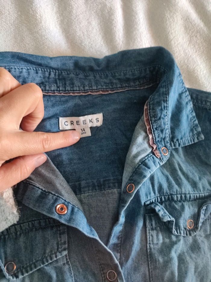 Chemise en jean creeks 14 ans - photo numéro 3
