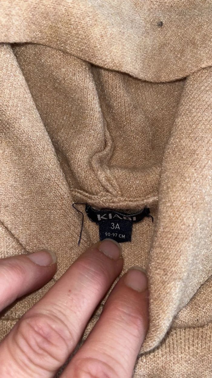 Pull à capuche Kiabi beige - photo numéro 4