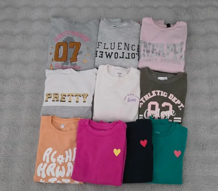 Lot 10 sweat 12ans