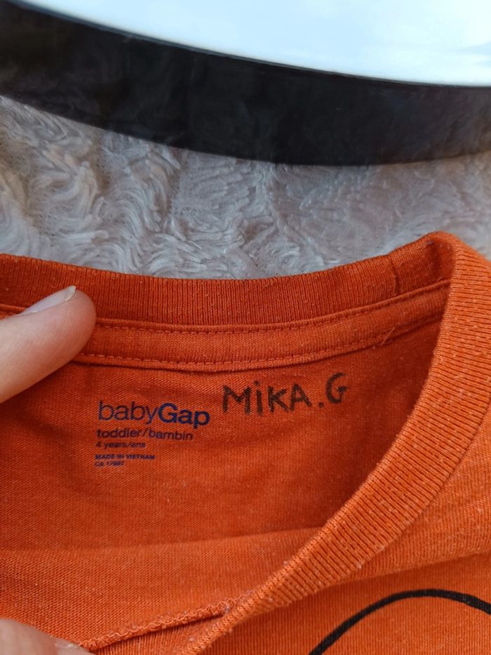 Tee shirt manches longues Garçon 4 ans neige BabyGap - photo numéro 6