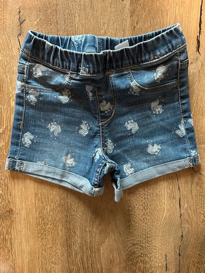 Short jean licorne h&m 3/4 ans