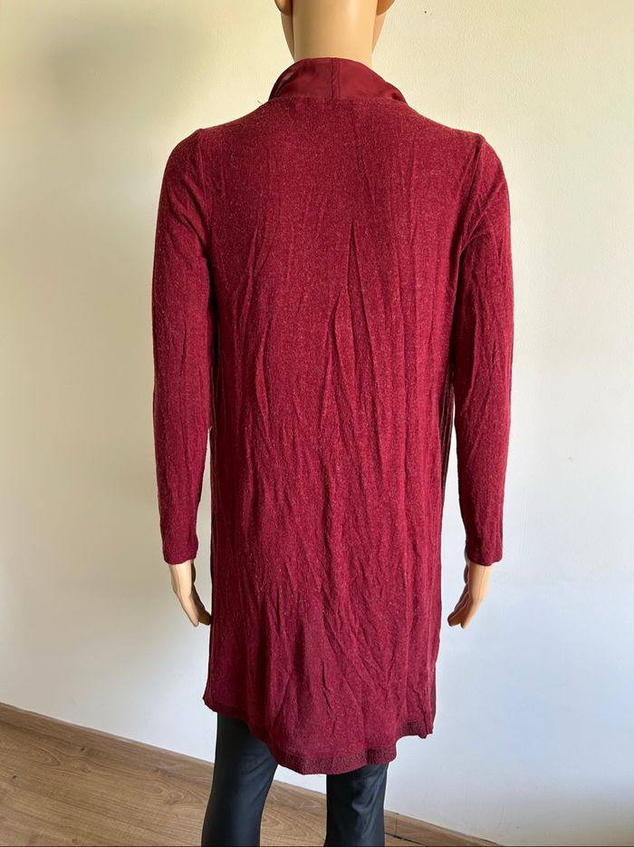 Cardigan bordeaux bi matière Naf Naf taille XS bon état - photo numéro 6
