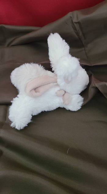 Peluche Lapin Blanc Ma Petite Taupe Bonbon doudou et compagnie