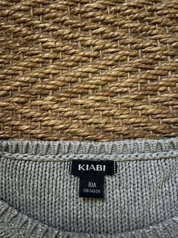 Pull gris fille Kiabi 10 ans