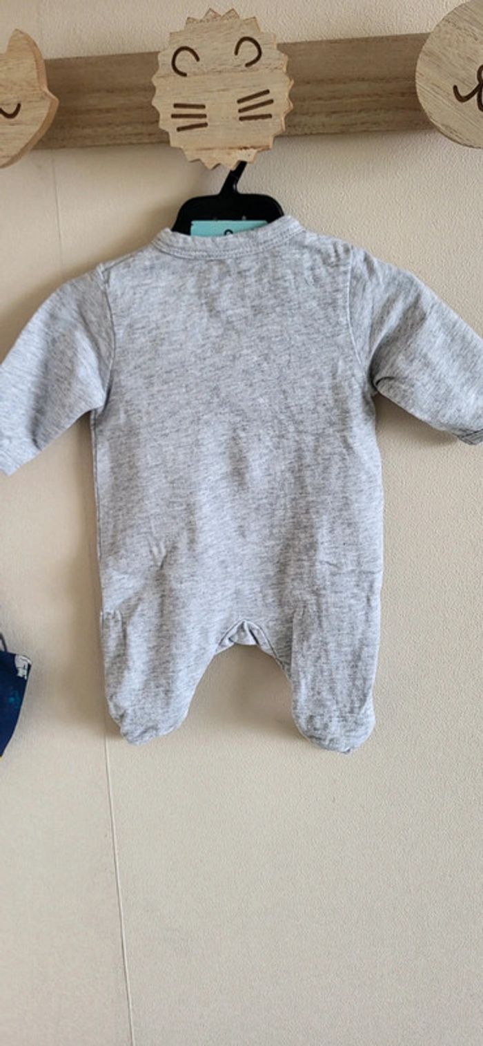 Pyjama léger naissance gris kiabi - photo numéro 3