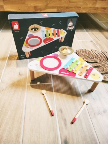 🎼Table/plateau d'éveil musicale multi activités en bois marque Janod