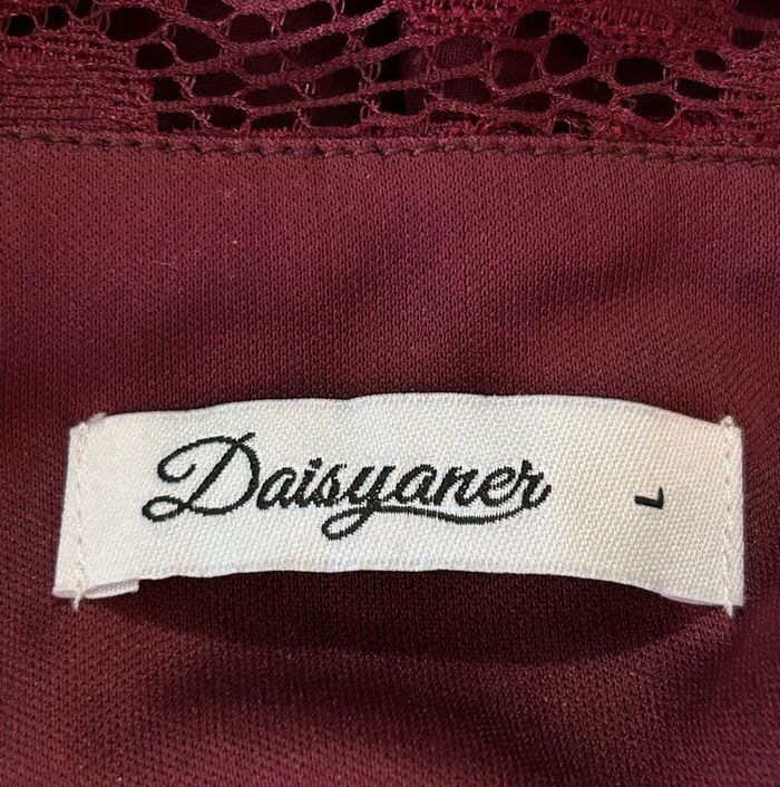 Robe rouge bordeaux taille L daisyaner - photo numéro 5