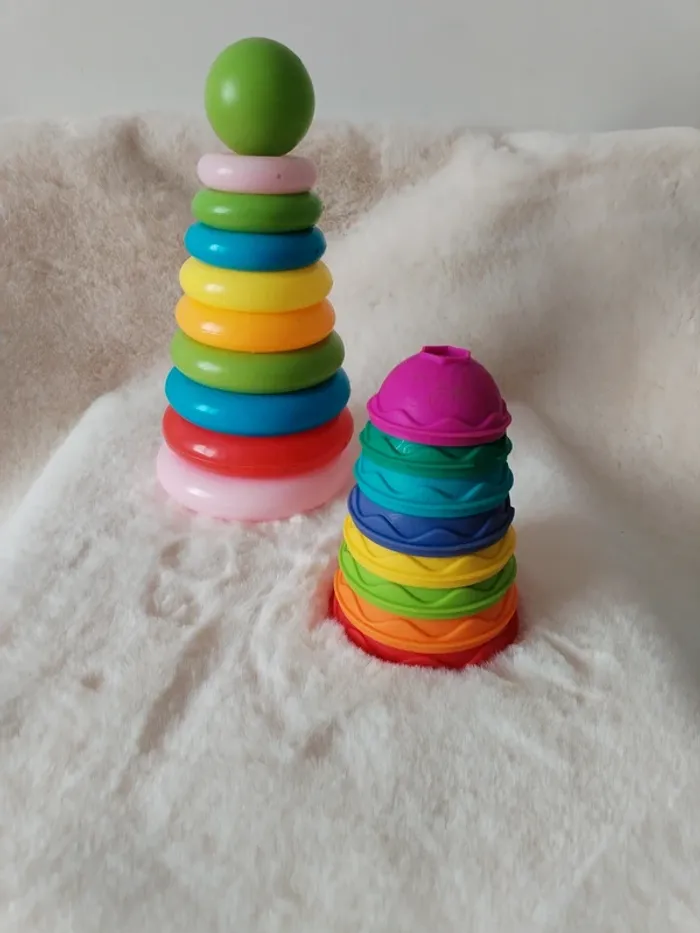 Tour à empiler et jouet en silicone à empiler 🧩🧸