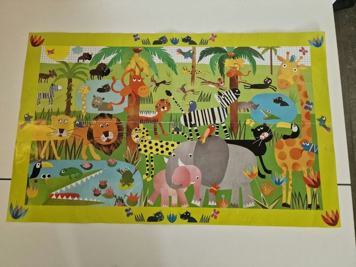 Djeco puzzle observation 35 pieces avec poster - jungle - photo numéro 3