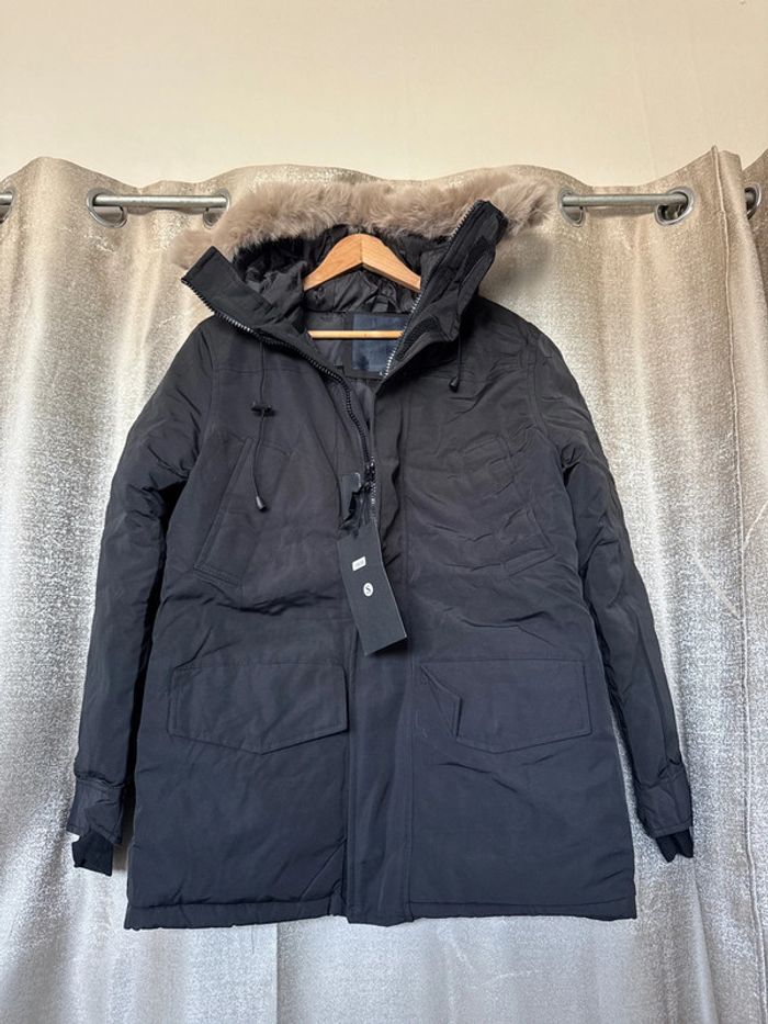 Doudoune noire mixte Just Key S – neuve avec capuche