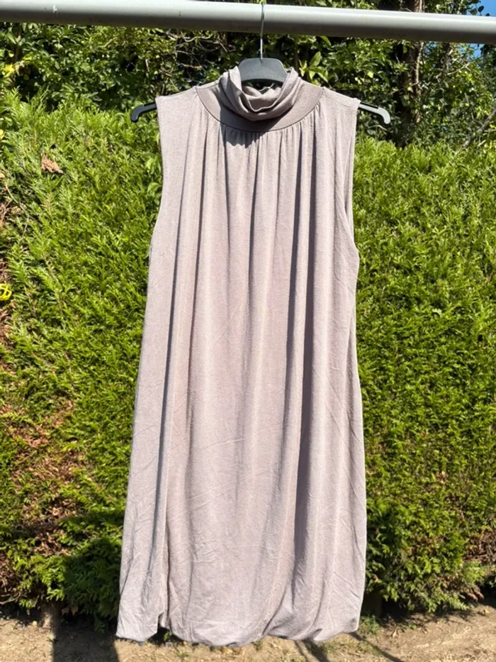 Robe col roulé sans manches style bohème – Marque non précisée