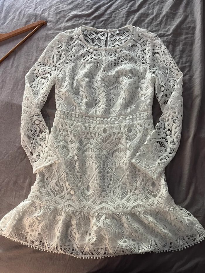 Robe guipure blanche Morgan T40 - photo numéro 3