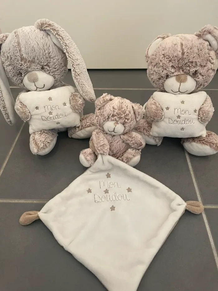 Lot de 3 doudou