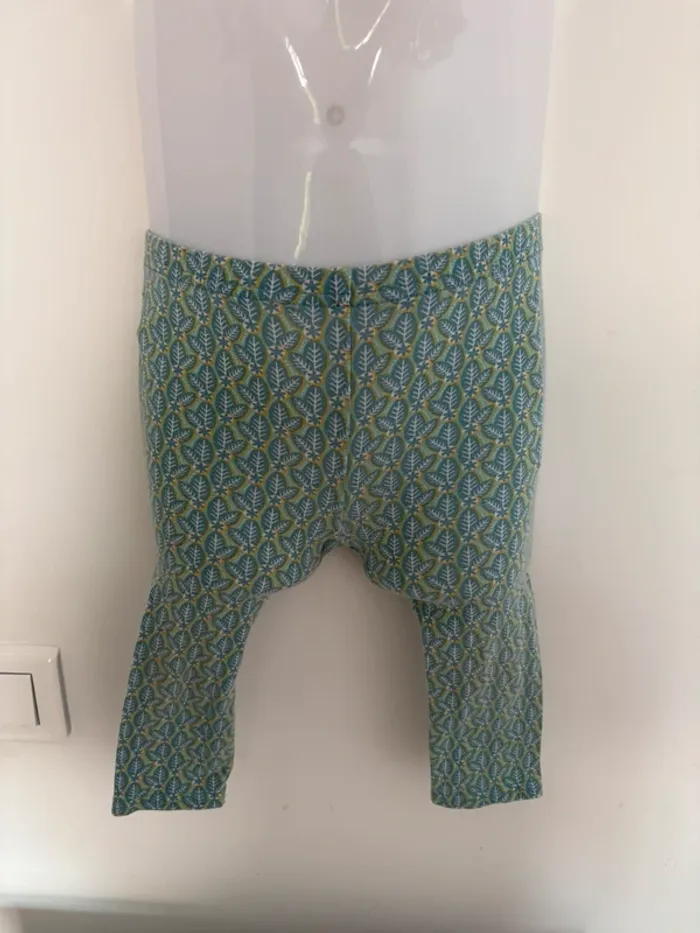 Legging Imprimé Feuilles – Taille 18 Mois