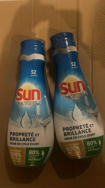 Lot de 2 liquide  vaisselle SUN