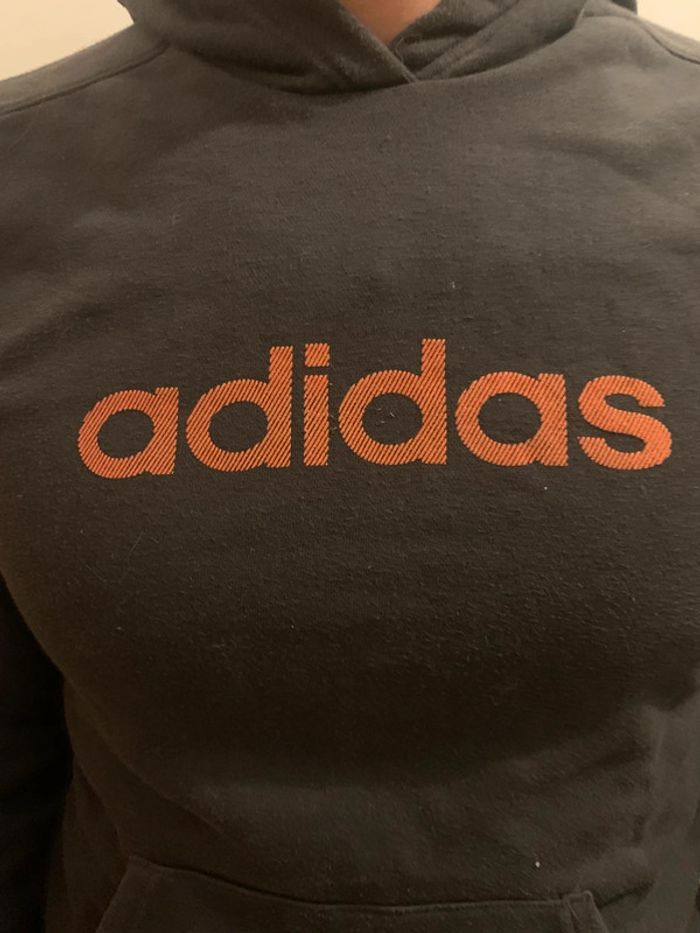 Sweat capuche Adidas vintage - photo numéro 2