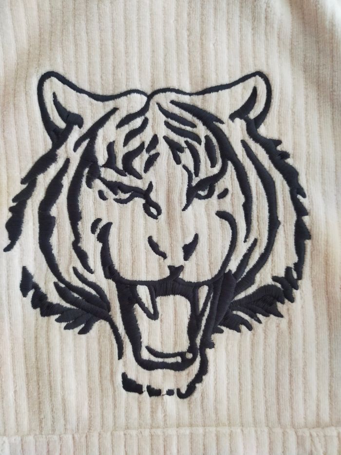 Sweat à capuche garçon 10ans en velours côtelé crème  ORCHESTRA - photo numéro 4