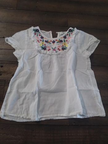 Blouse été manches courtes tex 6 7 ans