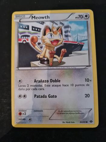 Carte pokémon Meowth 80/99