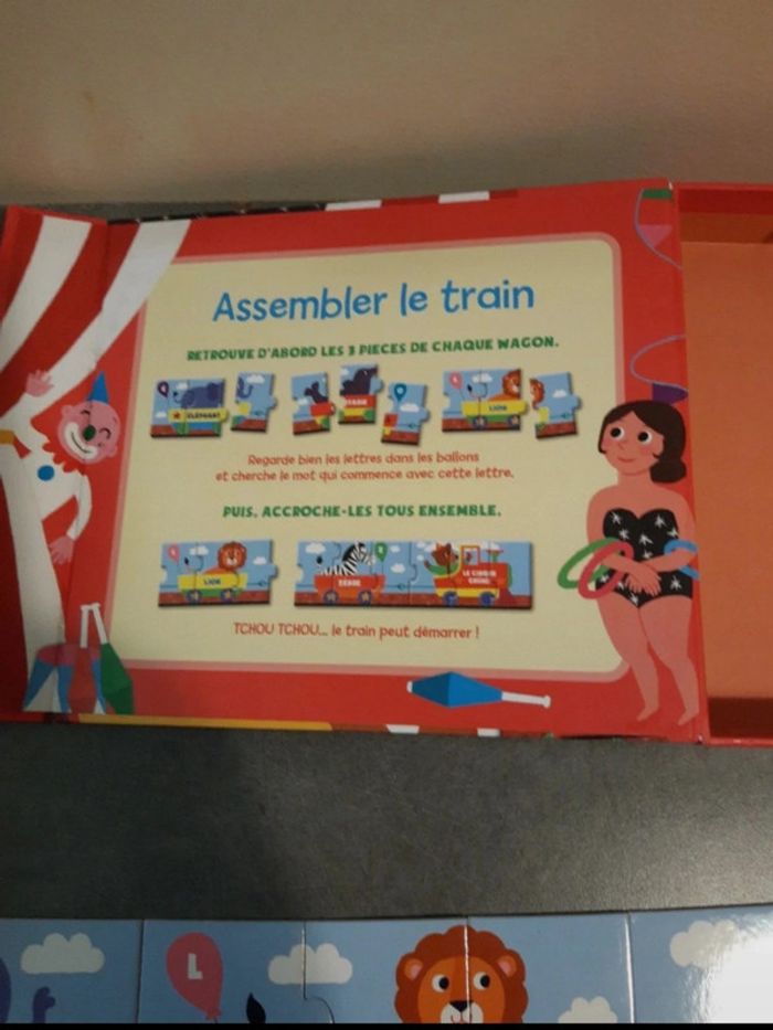 😺 puzzle train cirque  3 ans😺