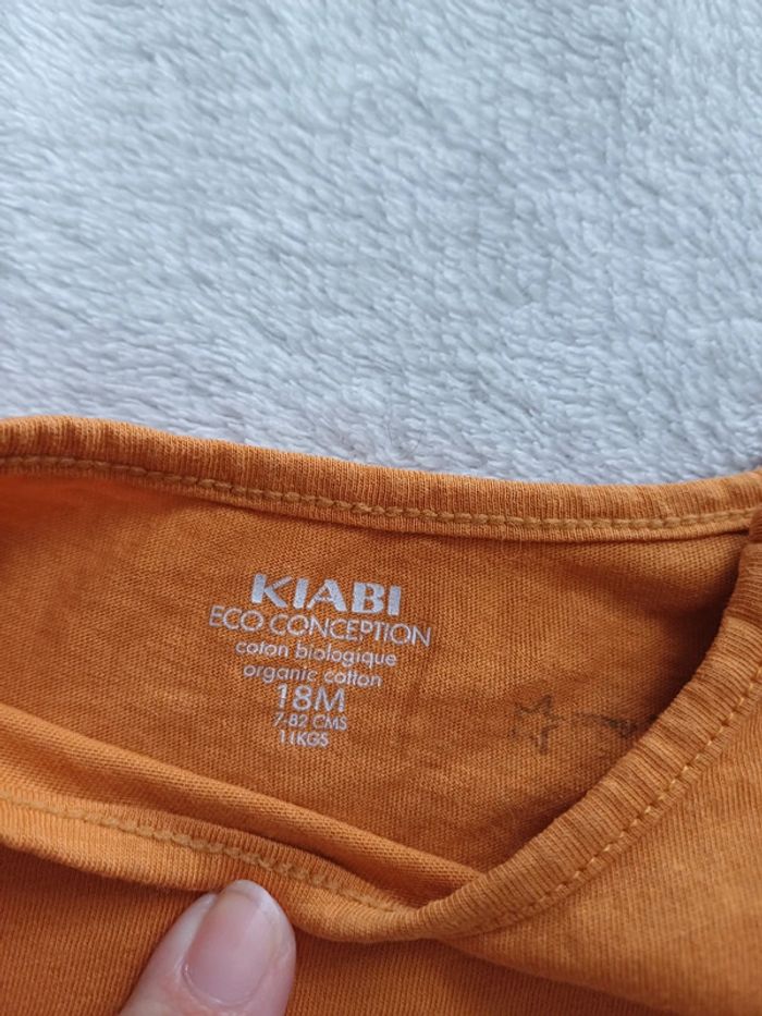 T-shirt jaune moutarde 18 mois kiabi - photo numéro 2